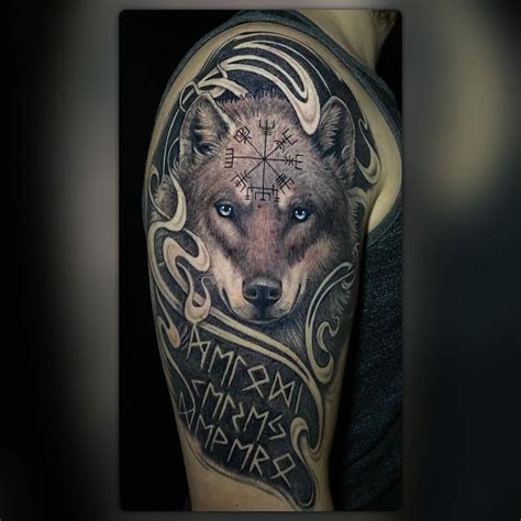 55 Coolest Norse Wolf Tattoo Ideas